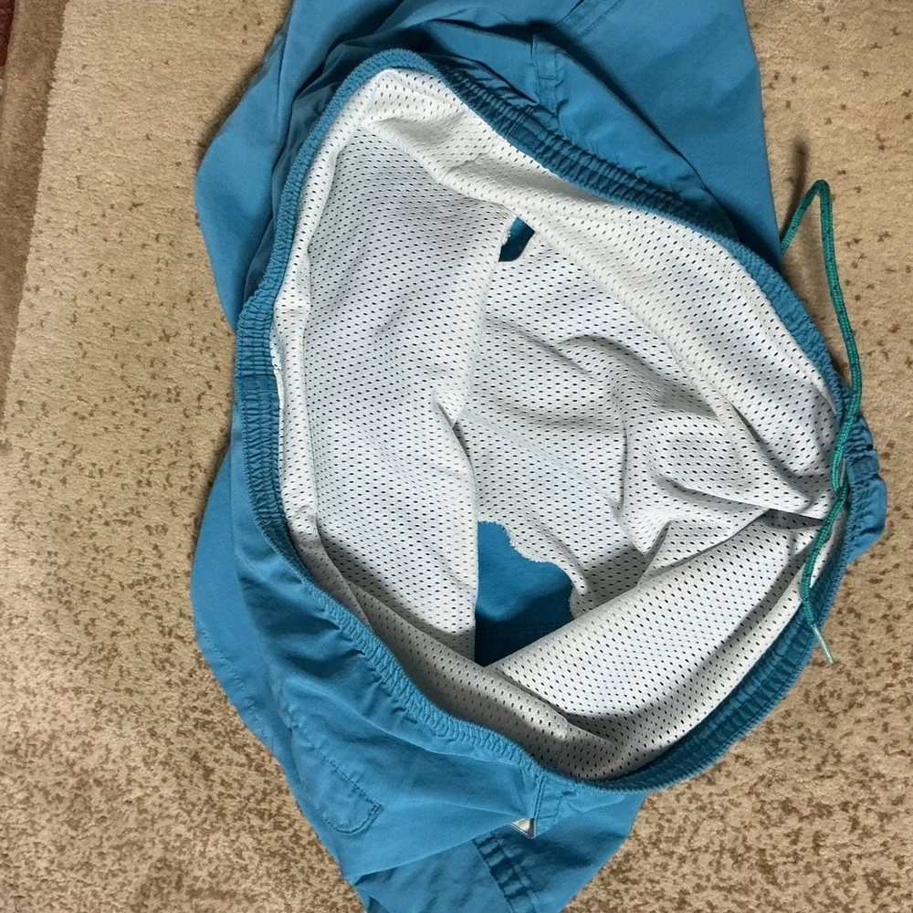 Patagonia Baggies Gorpcore Shorts Mens XL Blue Hiking Swim Trunk P-6 Logo